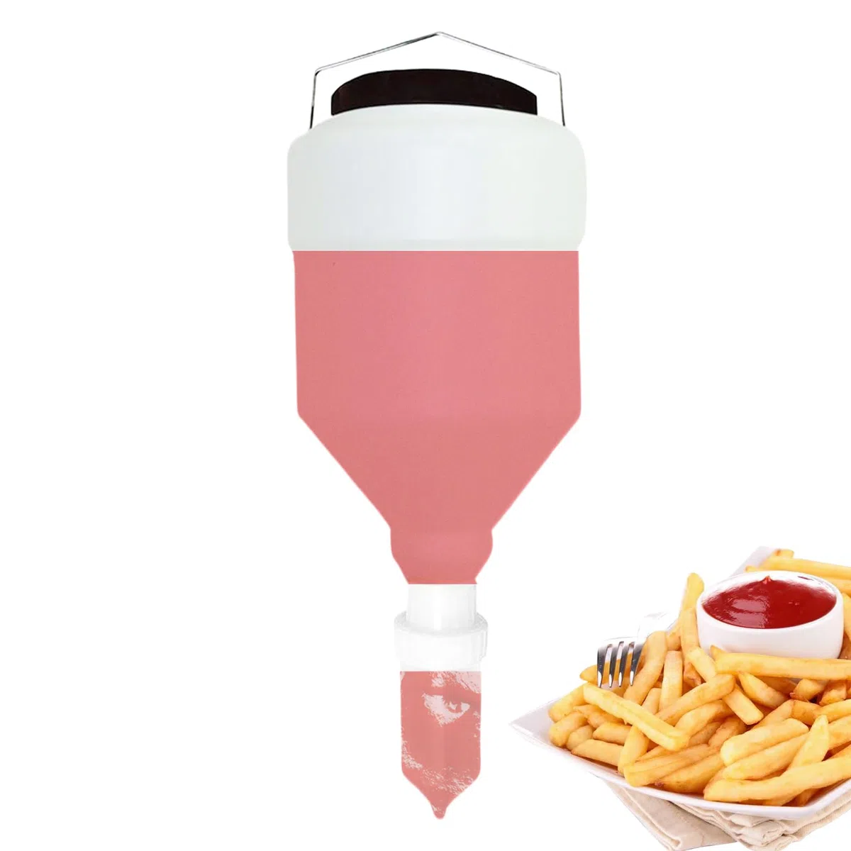 Frascos Exprimibles Para Salsas Envase de gran capacidad antifugas | Dispensador Colgable Práctico para cocina, kétchup, crema agria, salsas, aderezos, condimentos y botella