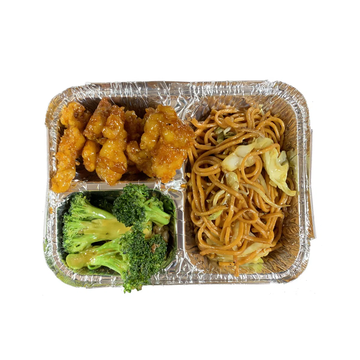 Bandeja desechable de aluminio con tapas de cartón (paquete de 20 juegos) – Bandeja de aluminio de 3 compartimentos