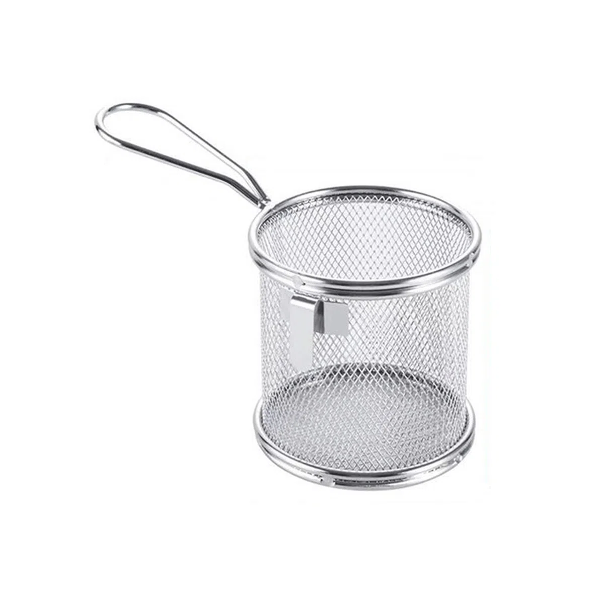 Cesta para freidora de acero inoxidable 304, cesta para freír en caliente, filtro para sartén, colador de alimentos, pantalla para fugas de aceite, cesta coladora con filtro para bolas de masa hervi