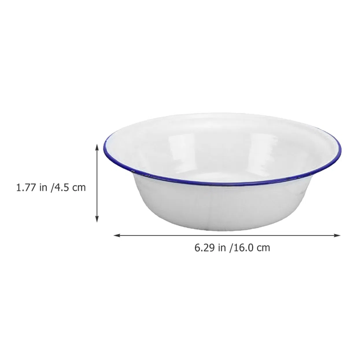 3 Piezas Cuenco Esmaltado Vintage 6.29In Multiusos para Sopa Ensalada Y Cocina Al Aire Libre
