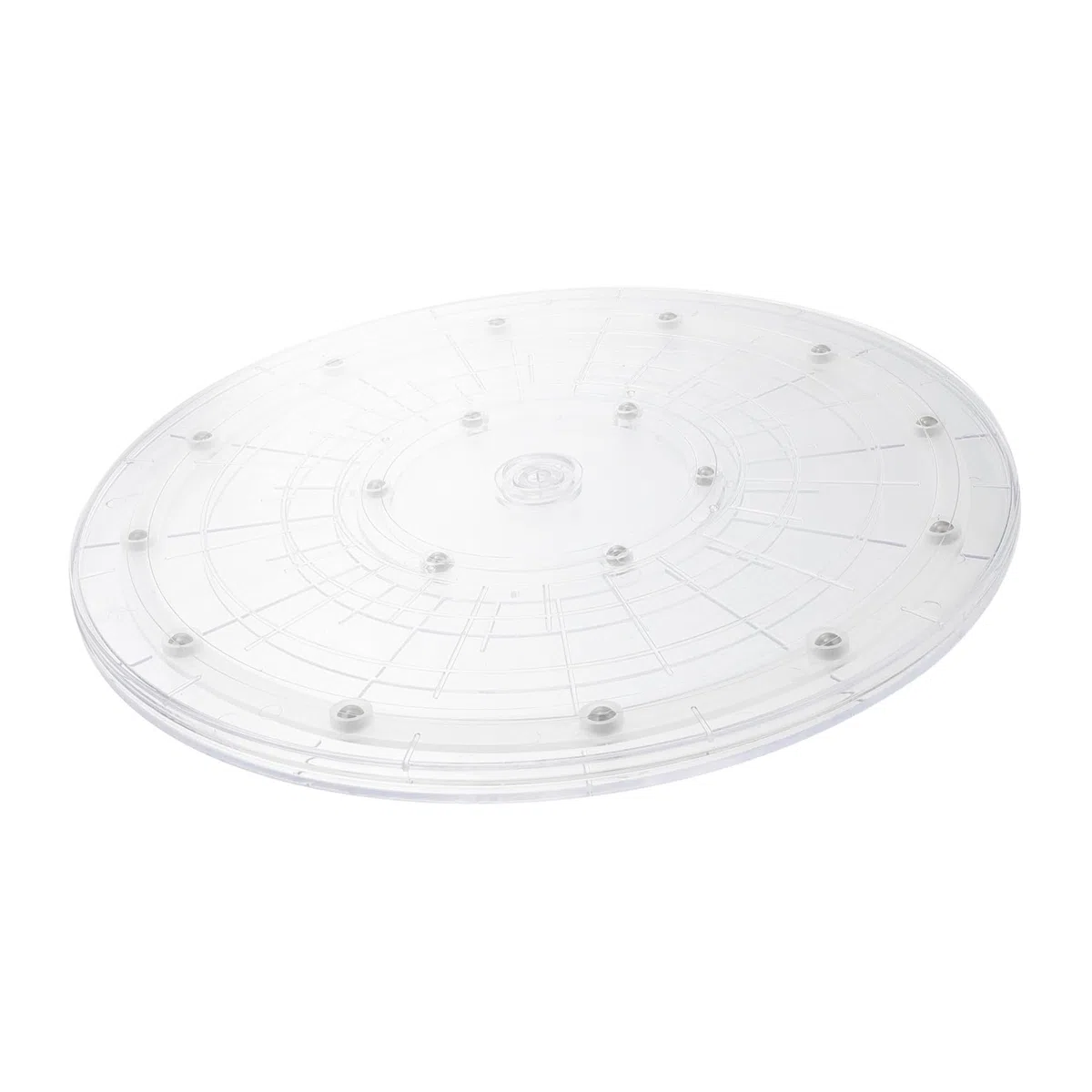 Bandeja Giratoria Acrílico Transparente 30 Cm 12 Pulgadas Plato Giratorio Multifuncional Estante de Almacenamiento Giratorio Organizador de Condimentos para Cocina Hogar