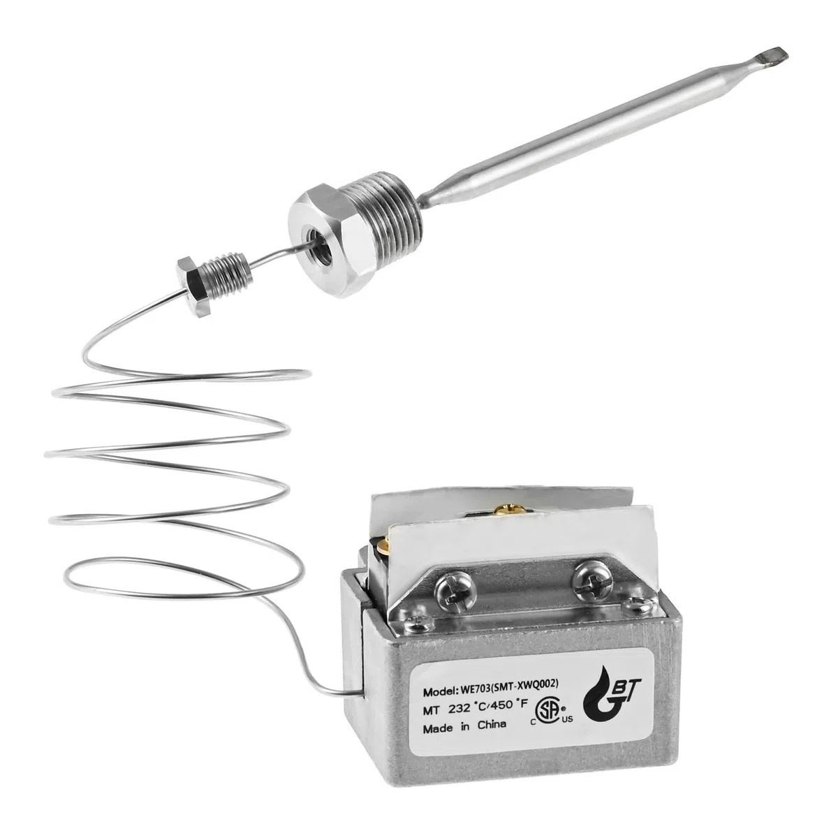 Termostato de Seguridad de límite Alto de 3/8" for freidora, Repuesto for freidora a Gas 1177, termostato de Corte de Seguridad de límite Alto, freidora 232 ℃ /450 ℉