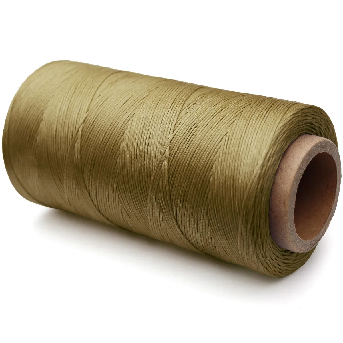 Hilo encerado plano para cuerda de coser de cuero, cordón de poliéster, costura, encuadernación, manualidades, tejido (1 mm 210D, verde oliva)
