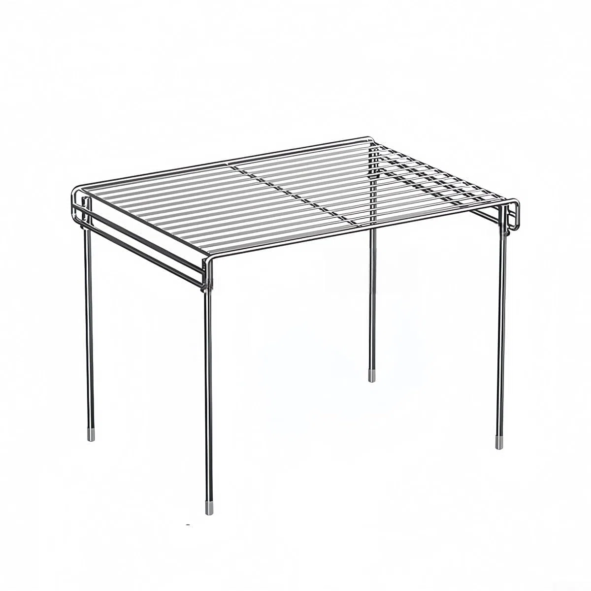 Soporte de acero inoxidable para microondas, soporte de almacenamiento para encimera de cocina, diseñado para elevar el microondas y maximizar el espacio