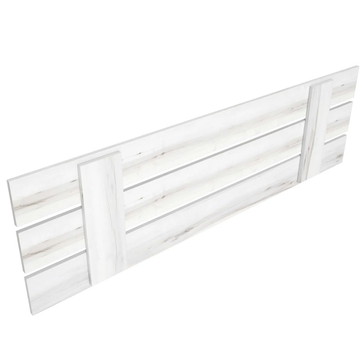 Miroytengo Cabecero para Somier 135 cm o 150 cm Cabezal Cama Matrimonio Moderno Lucca en Blanco Albo