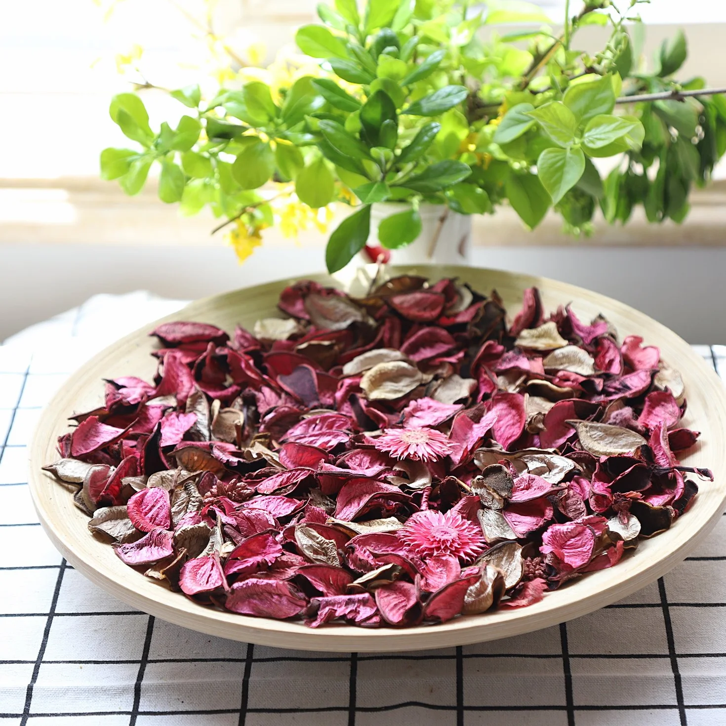Qingbei Rina 2 Bolsas Potpourri Rose, 240 g de Flores secas, decoración de la Olla Fragancia Fragancia Flower Flower Table Centerpiece, bolsita de Perfume, decoración del jarrón de tazón