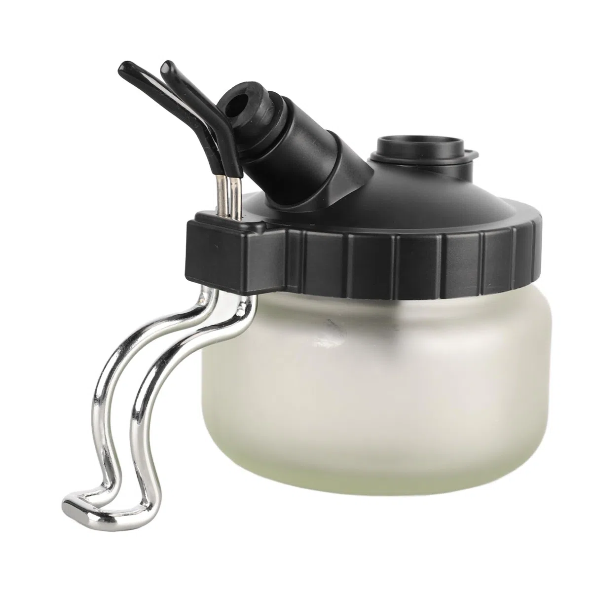 Recipiente universal de vidrio para limpieza de aerógrafo con soporte para bolígrafo espray de uñas