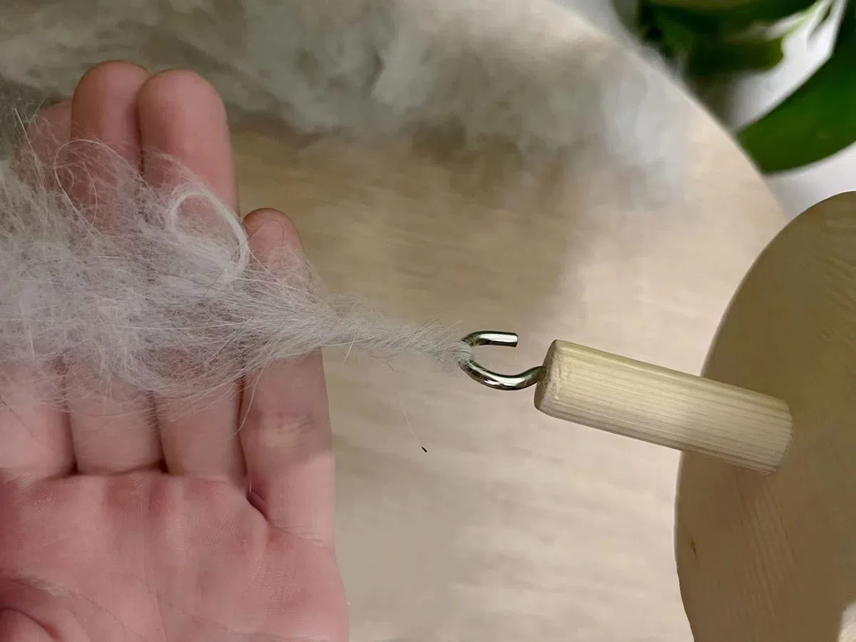Suercia hilada a mano: juego de 2 husillos de madera con hilo Whorl – Herramienta perfecta para hilado de mano y lana