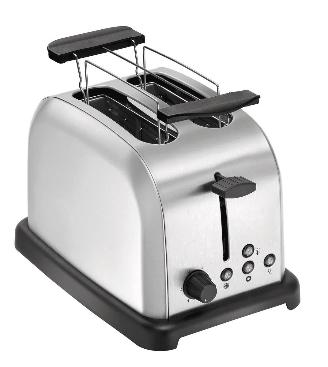 MBH - Tostadora de pan profesional de 2 rebanadas. Tostadora eléctrica industrial para bagels, panecillos y pan tostado.