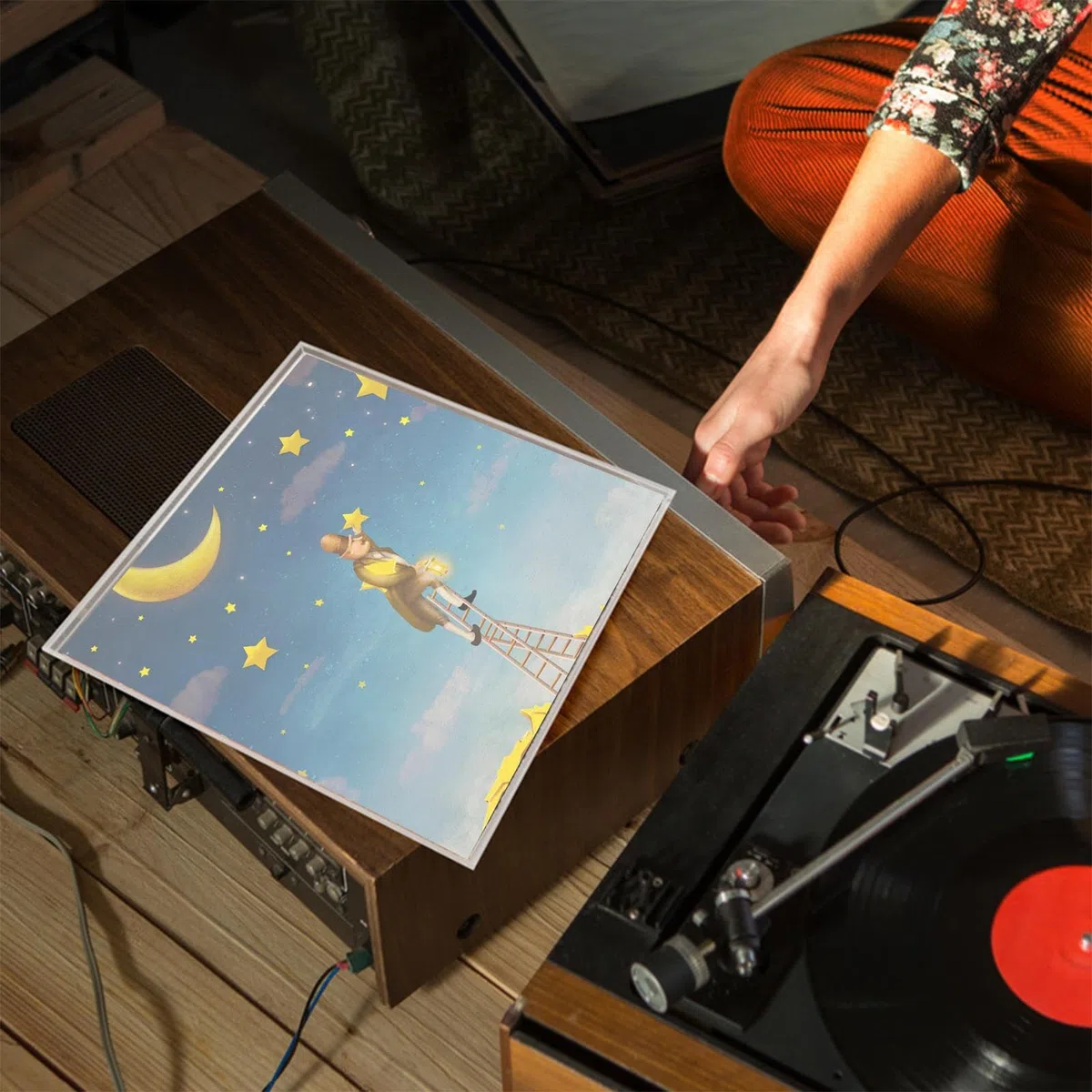 para álbum de acrílico – Vitrina transparente para discos de vinilo, soporte para tarjetas de fotos de vinilo, presentación segura, soporte de exhibición de discos, soporte de pared de acrílico