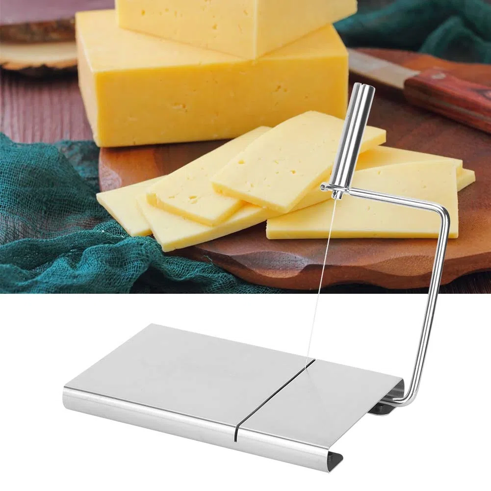 Cortadora Queso Hogar Cortador Mantequilla Jamón Queso Acero Inoxidable Con Alambre Corte Cocina Accesso Cocina Servir Herramientas Para Hornear