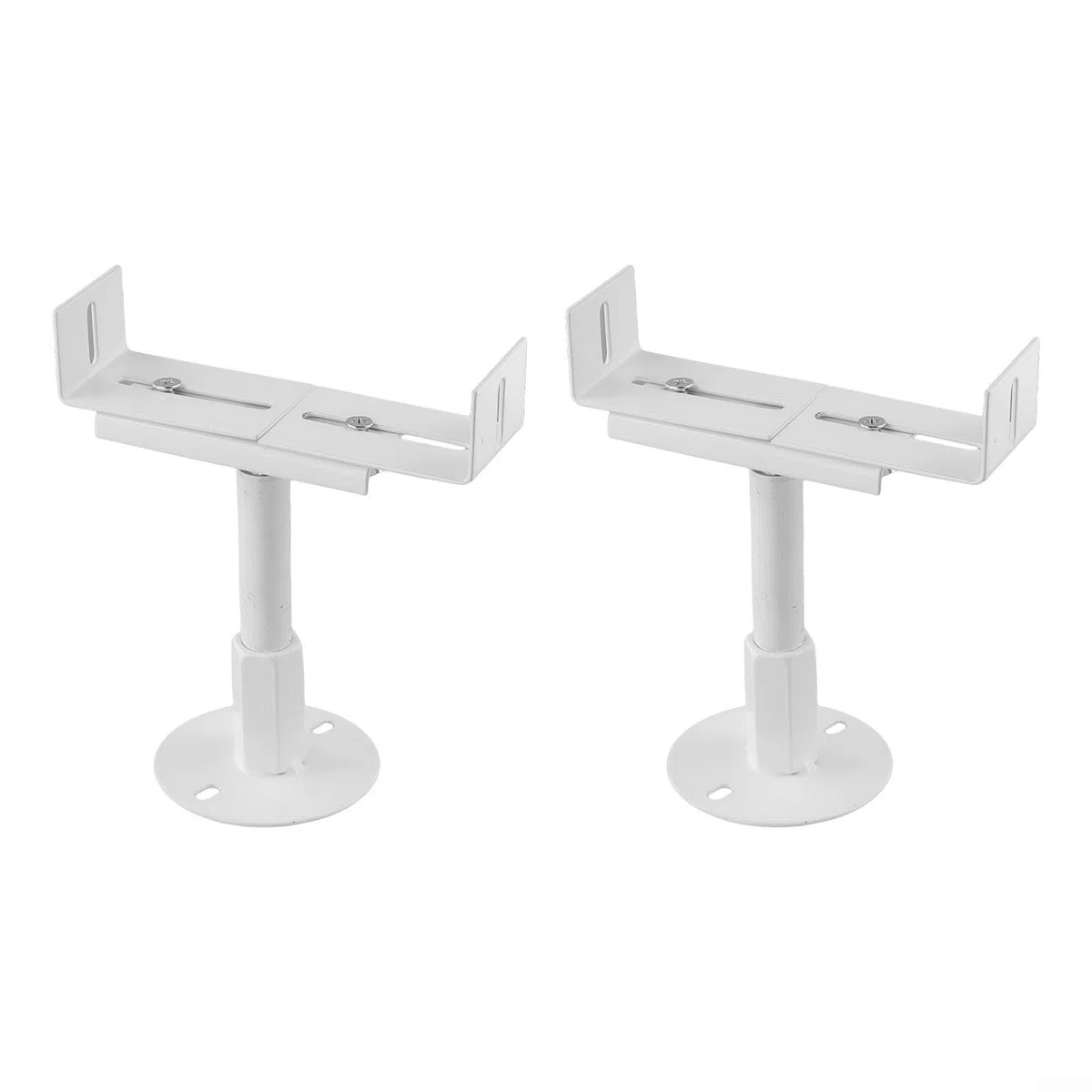 Juego de soportes de suelo de radiador de aluminio, altura ajustable de 11 a 36 cm para posicionamiento vertical de radiadores de hierro fundido, estructura gruesa, resistente a la niebla