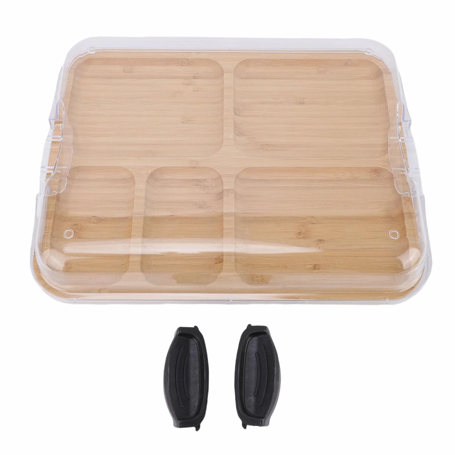 Zunate Tabla de Embutidos de Madera, Elegante Bandeja para Servir con Tapa para Amantes del Queso, 11x14 Pulgadas