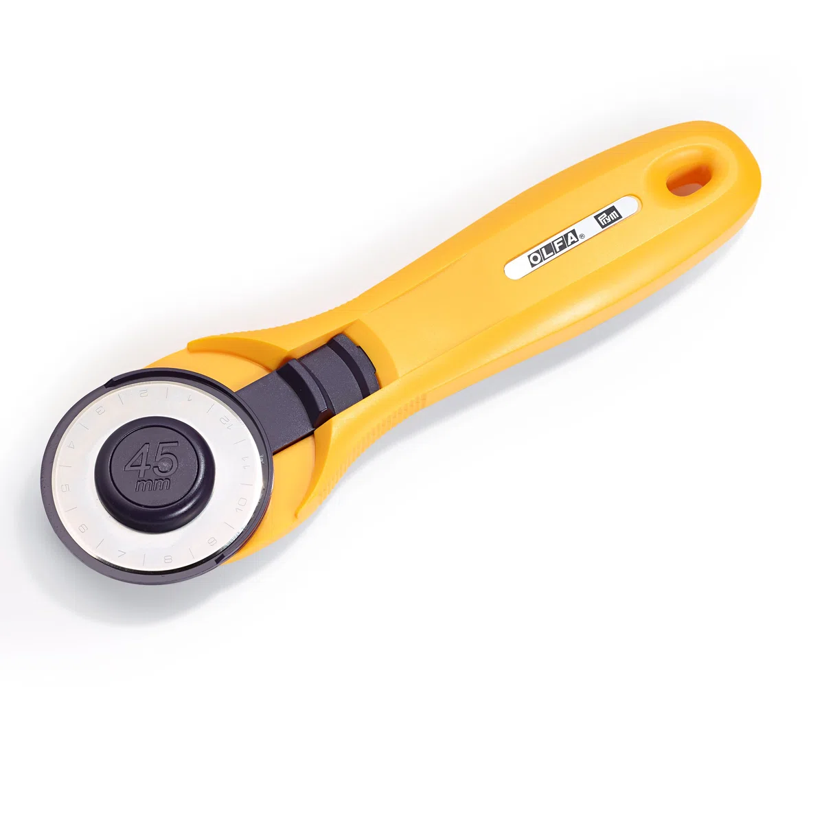 Prym Cortador Giratorio, Acero Inoxidable, Amarillo, 45 mm