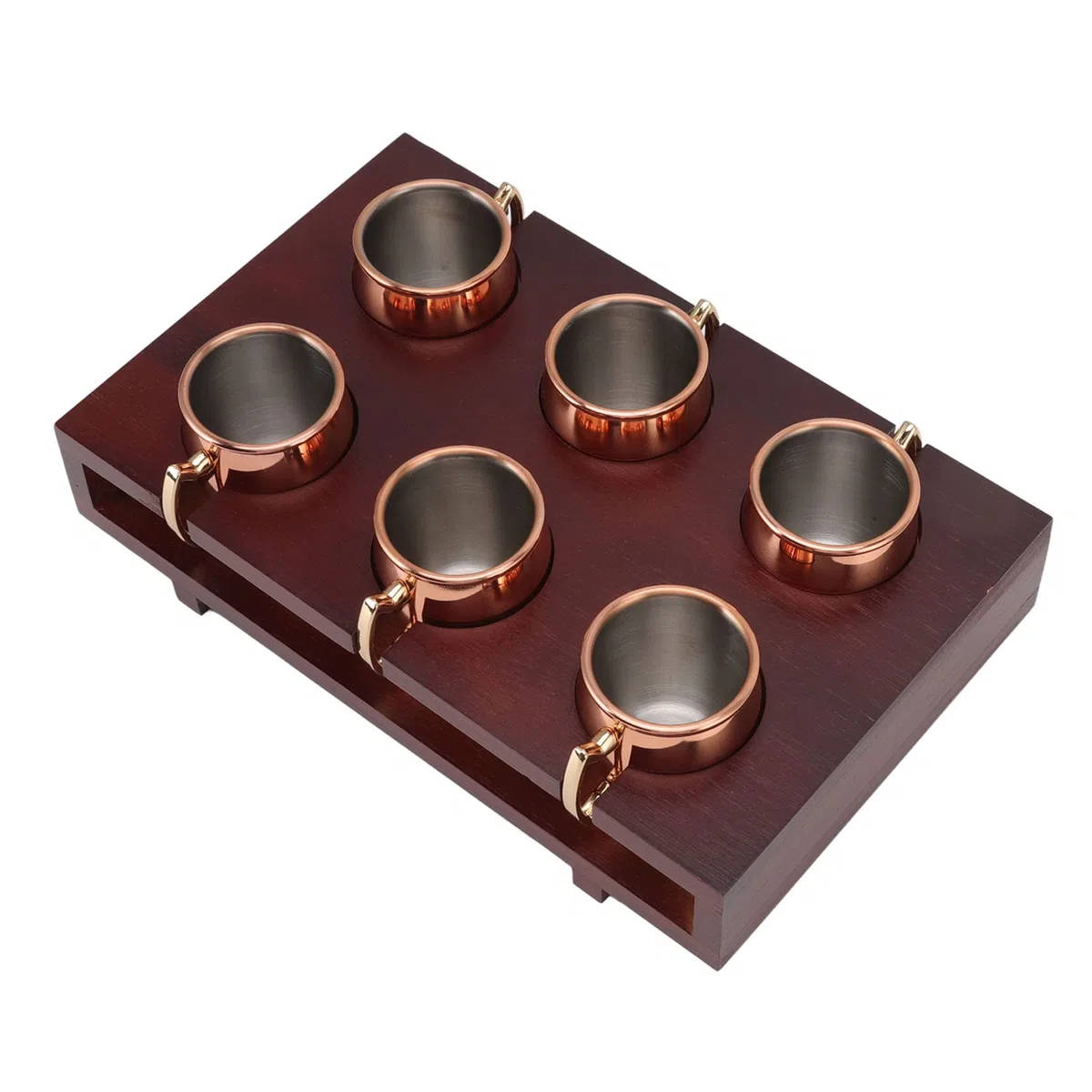 Tazas de Mulas establecidas por corrosión fácil Limpieza fácil de 2 oz Taza de cóctel de Moscú con Barra de Estante