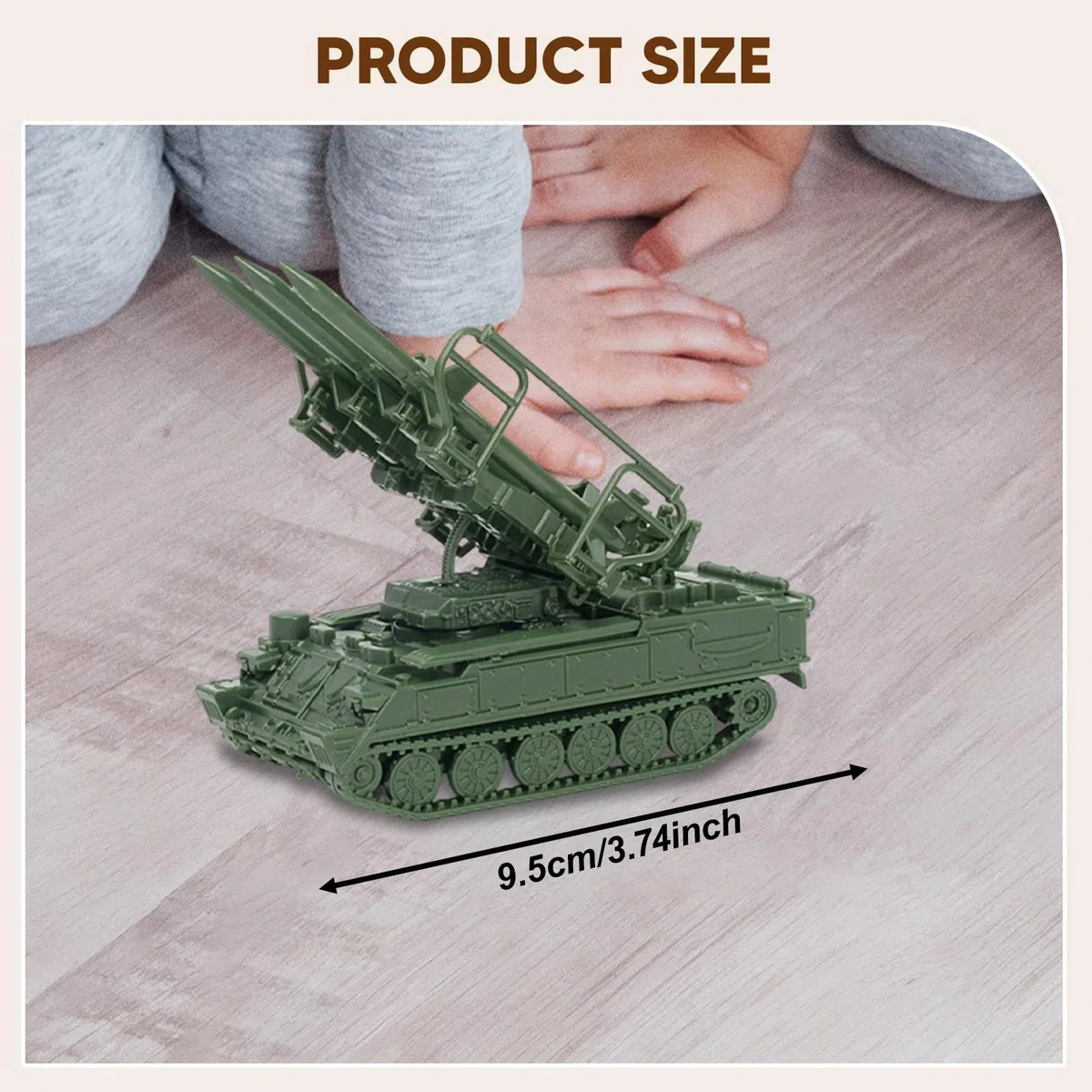 Tanque Modelo 1/72 Maqueta Blindada Estructura Ensamblaje Manualidades Recreativas Juguetes Creativos Colección PP Adecuado para Aficionados Mesa Orna, Verde