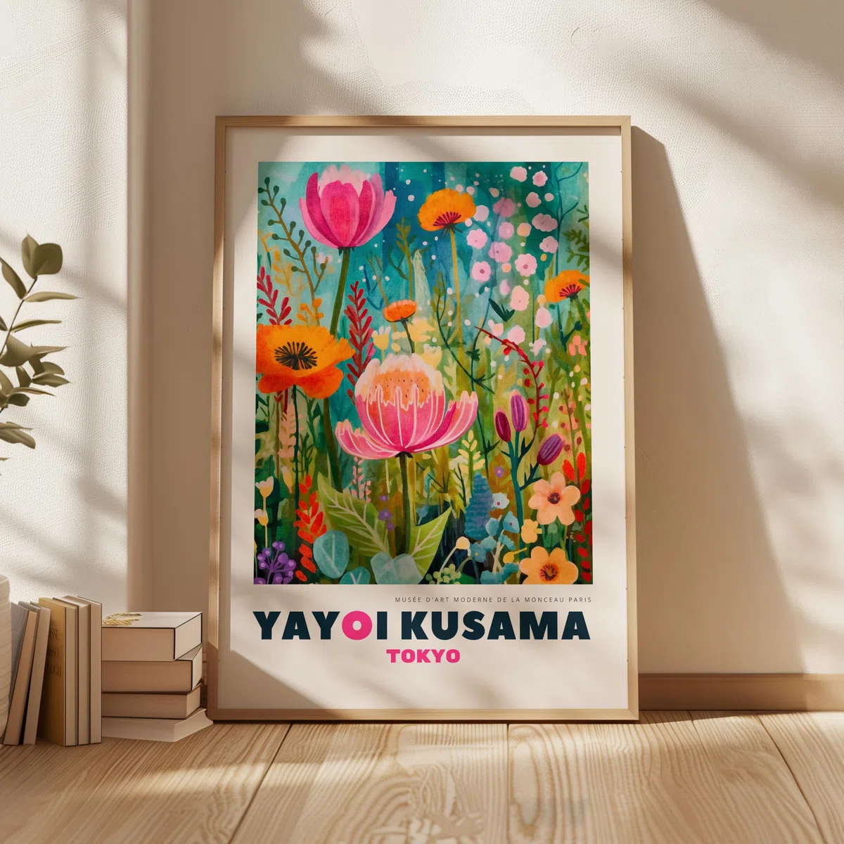 ARTINSPIRIO Póster de arte de Yayoi Kusama (Solo póster, 60x90 cm)