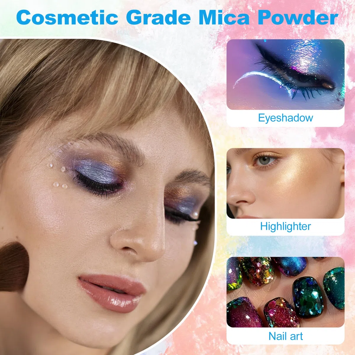 Polvo de Mica Camaleón, 12 Colores x 5g Pigmentos Para Resina Epoxi, Tintes en Polvo de Perla Para Epoxy Resin, Jabón, Velas, Hacer Joyas, Bombas de Baño, Arte Uñas, Limo, Conjunto A