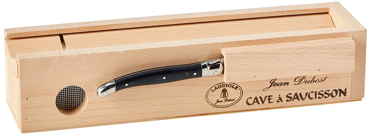 Laguiole Jean Dubost - Estuche para salchichón con Cuchillo