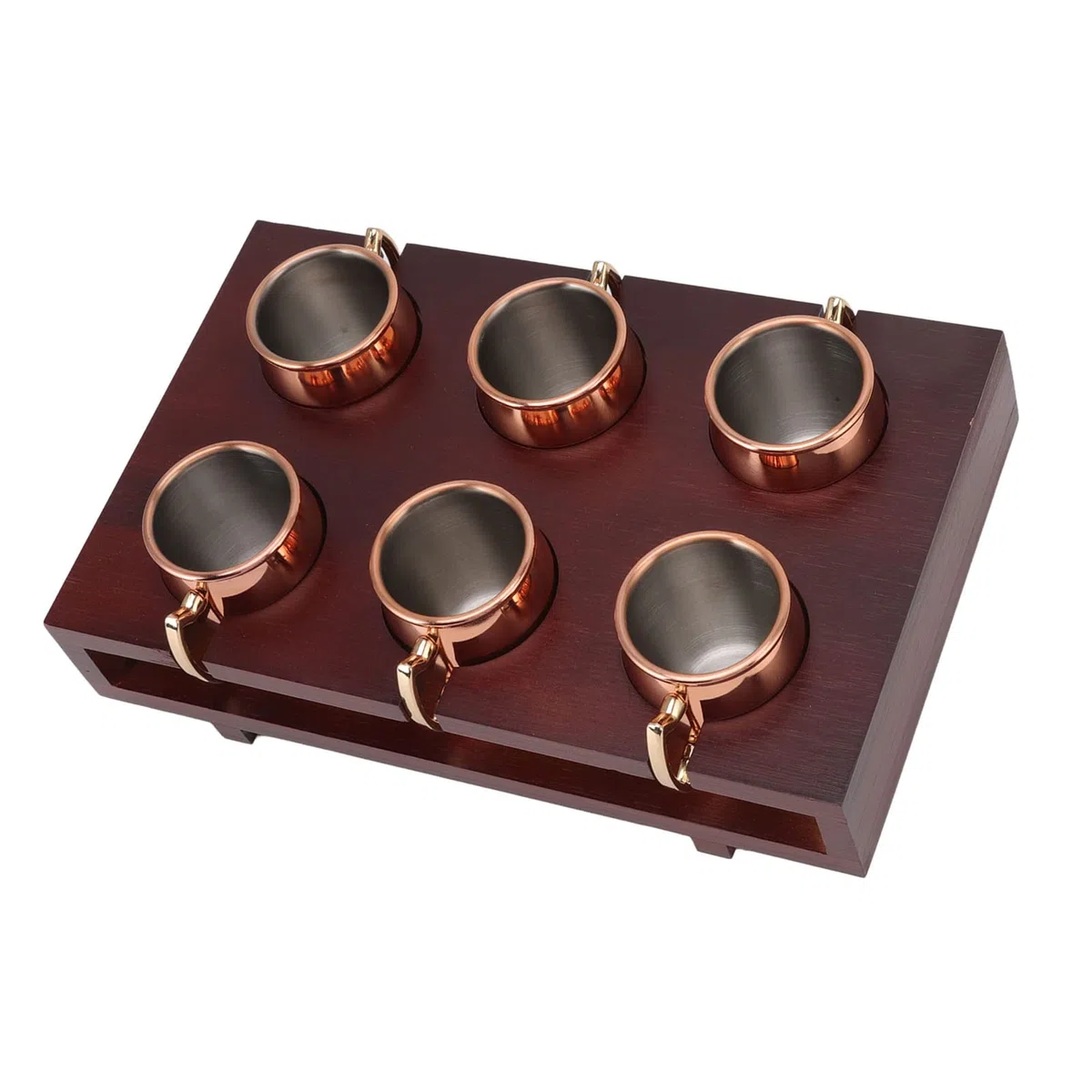 Tazas de Mulas establecidas por corrosión fácil Limpieza fácil de 2 oz Taza de cóctel de Moscú con Barra de Estante