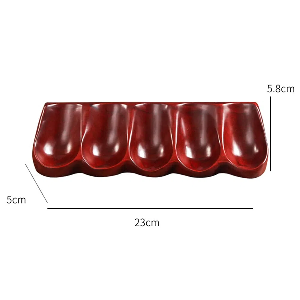 Soporte para pipas de tabaco, soporte de madera de haya para 5 tubos, accesorios esenciales para los entusiastas del tabaco, regalo elegante para fumadores