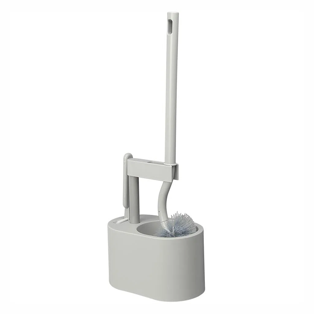 Escobilla De Baño Soporte de Cepillo de Inodoro, Cepillo de Inodoro con Mango sin Deslizamiento y Kit de Soporte de Secado rápido, Soporte de Cepillo de Inodoro de baño Escobillas de Inodoro