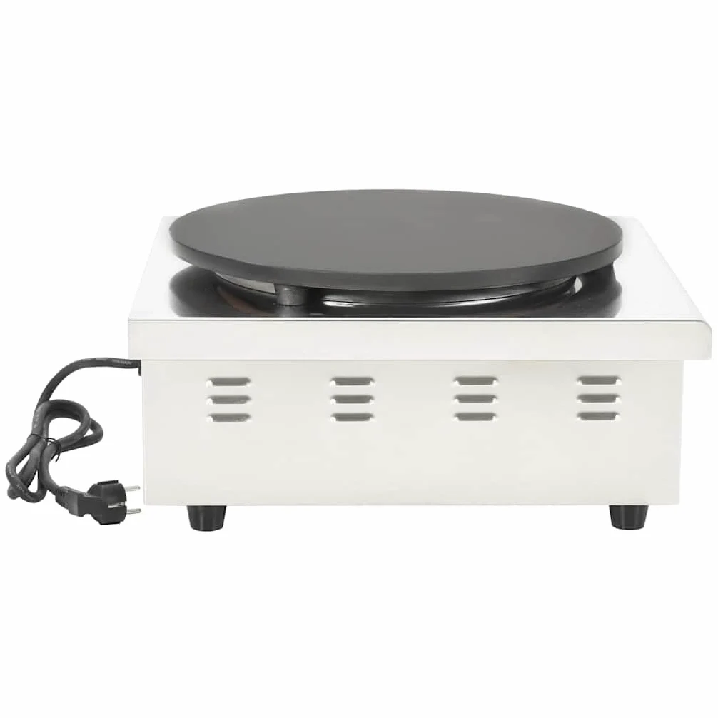 vidaXL Crepera con Bandeja Extraíble 40 cm 3000 W Placas Calentadoras Cocina
