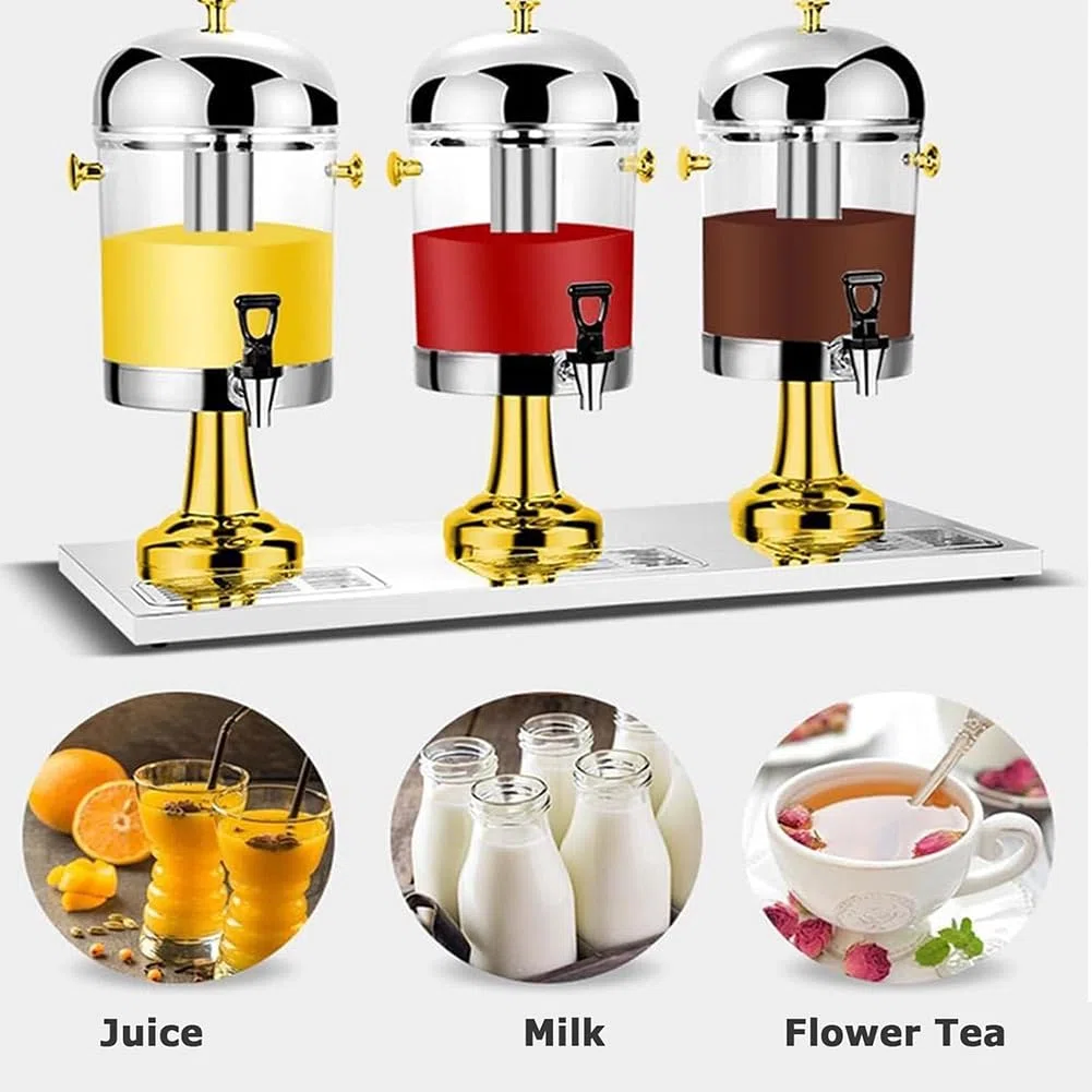 Dispensador de bebidas – Dispensador de bebidas de gran capacidad para eventos, ideal para limonada, té, café, leche y almacenamiento de agua
