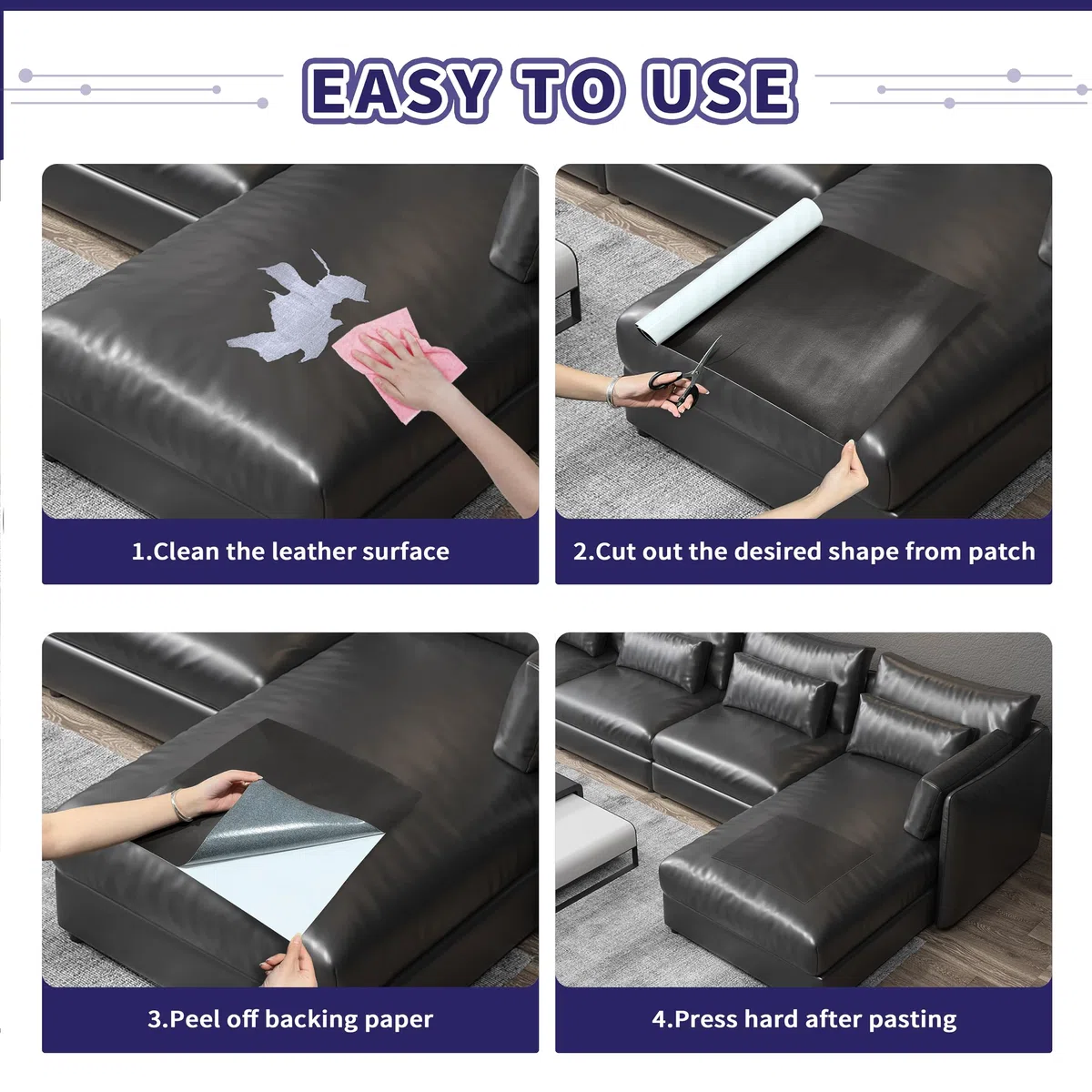 Besezx Parche de reparación de cuero beige autoadhesivo, parches grandes de cuero beige de 30 x 16 pulgadas para muebles, kit de reparación de cuero para sofá, asiento de coche, asiento de