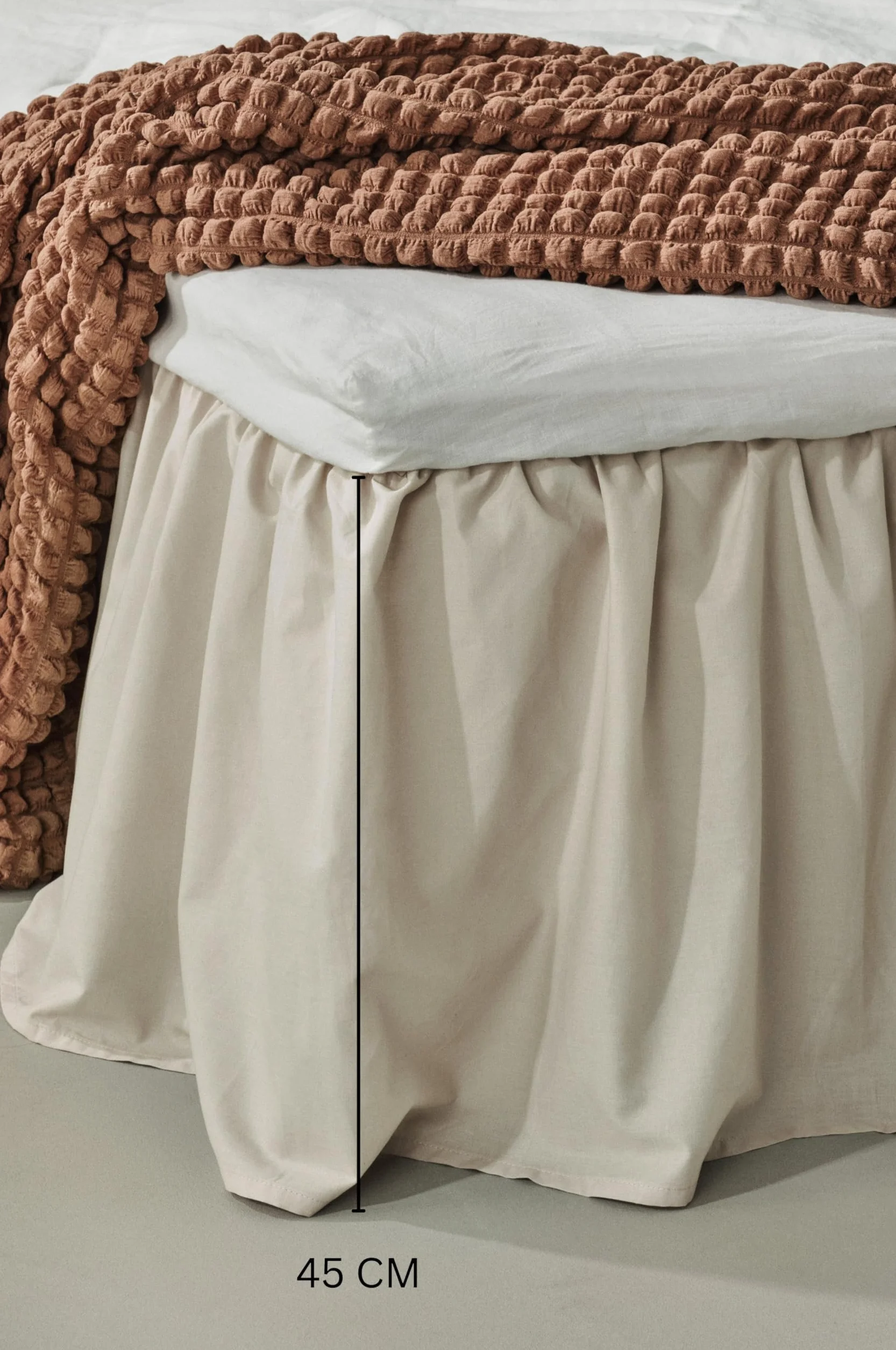Jotex Zack - Funda de edredón (45 cm), Color Beige