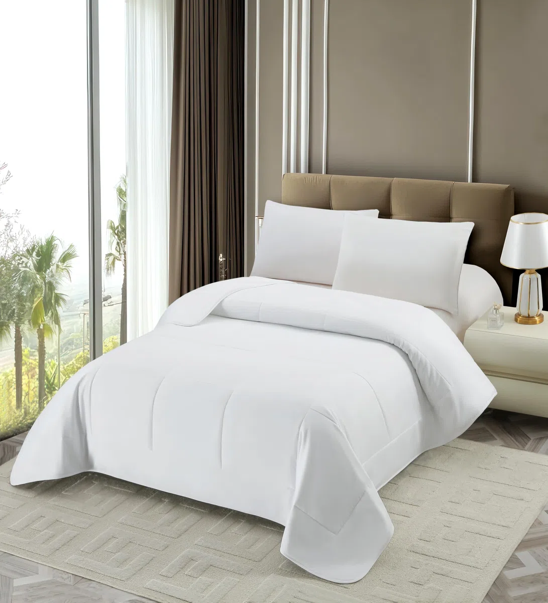 NORA HOME Relleno Nordico Cama 90 Blanco. Edredon Verano 150x220. 125 gr/m². Fibra 3D. Antiácaros. Transpirable. Lavable a Máquina - Fresh