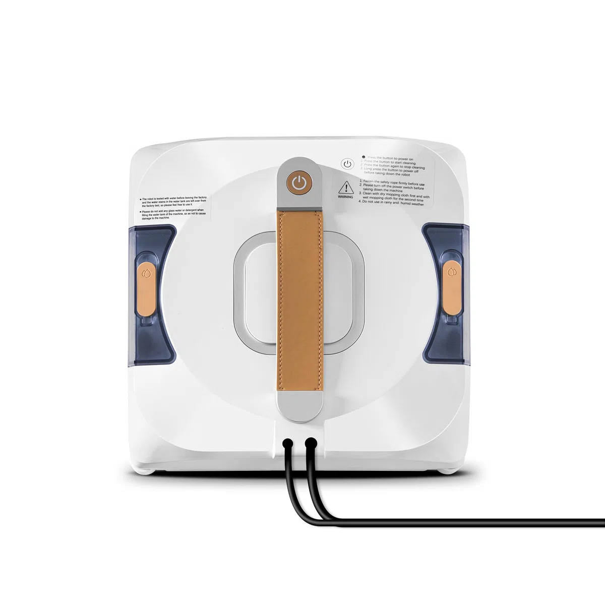 Robot de limpieza de ventanas con cambio de idioma, pulverizador de doble cara con depósito dual de 110 ml, modo de limpieza en seco y húmedo, para interiores y exteriores