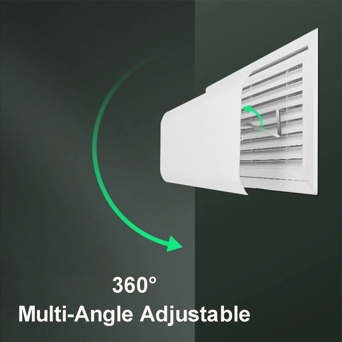 Deflector de aire acondicionado ajustable, deflector central del aire acondicionado, fácil instalación evita que el aire frío sopla directamente, 40 cm