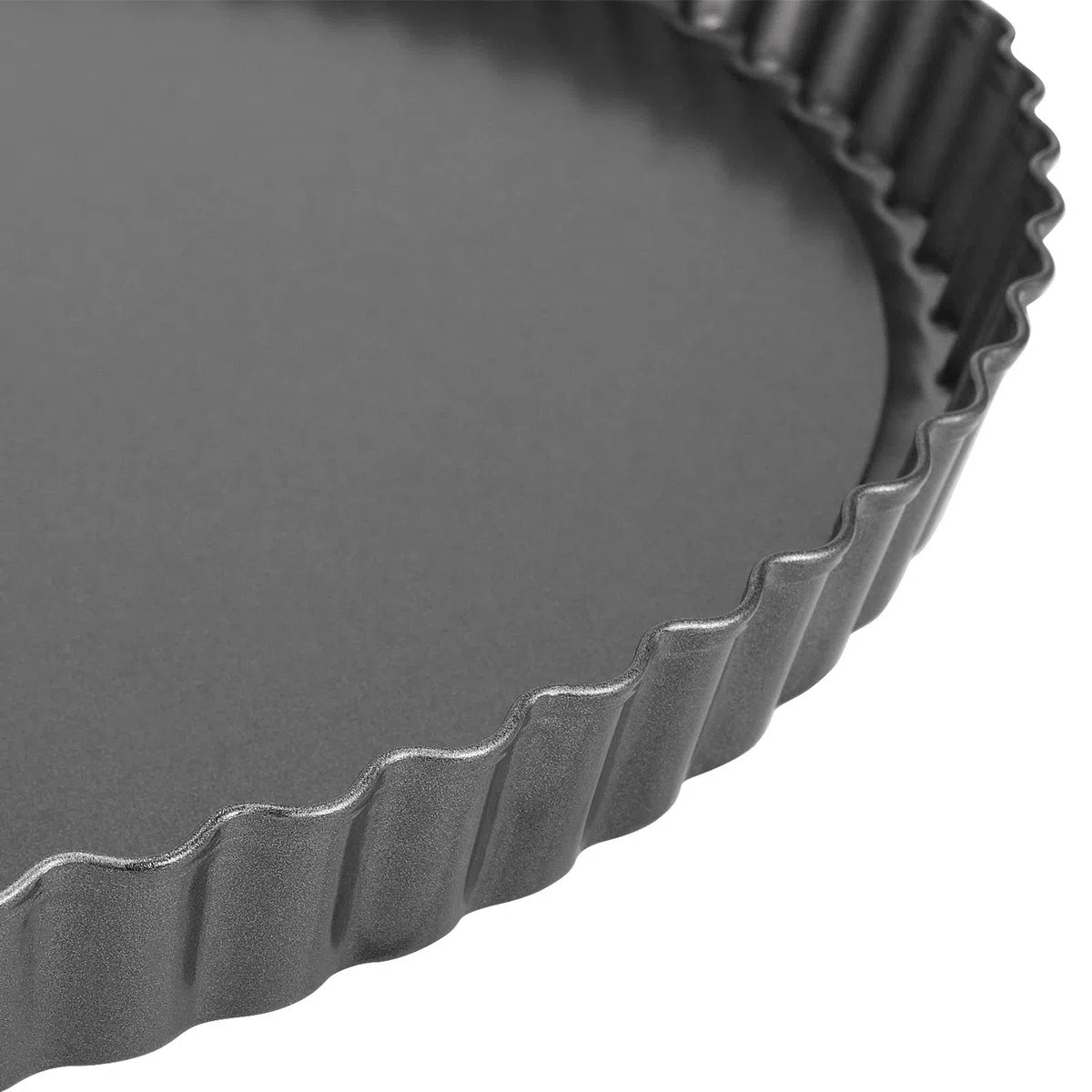 HAKZEON - Juego de 3 Moldes de Tarta de Quiche, 10 Pulgadas Pan Molde Redondas, con Antiadherente Base Desmontable para Crear Pasteles y Tartas de Frutas