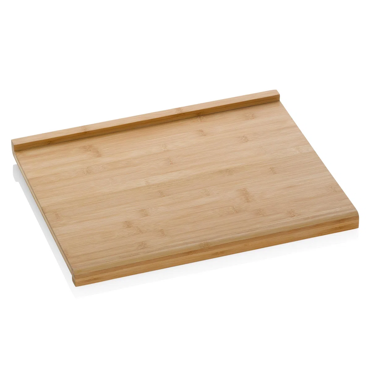 kela Tabla de cortar con bordes elevados 48 x 38 x 1,8 cm KIANA, tabla de bambú grande, reversible, tabla de cortar de madera, base para hornear