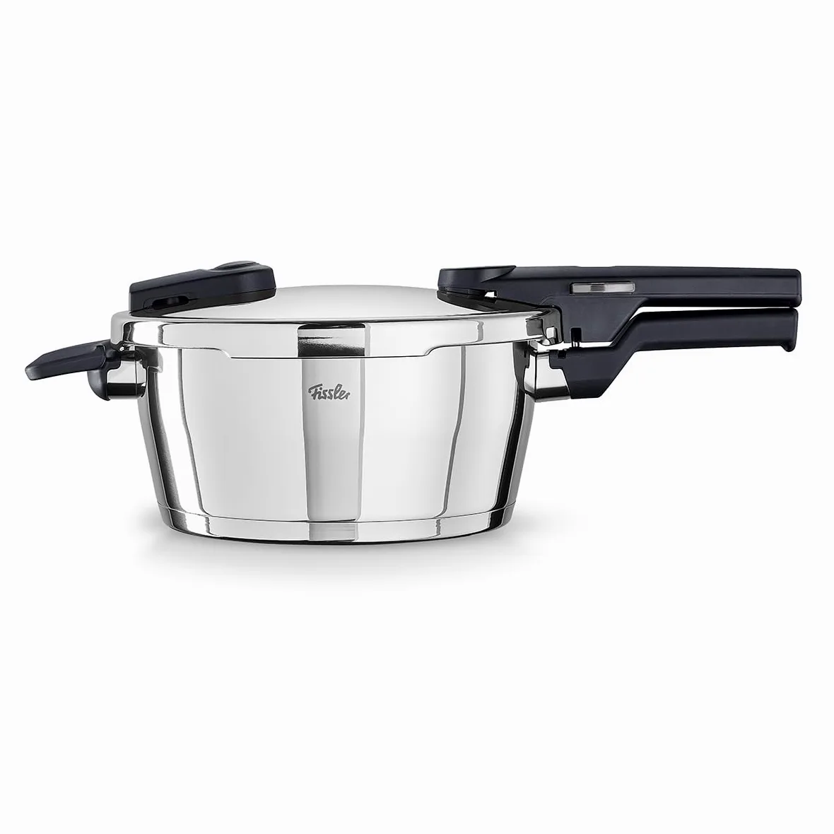 Fissler Vitaquick Olla a presión de 3,5 l y 22 cm de diámetro, acero inoxidable, 2 niveles de cocción, fabricada en Alemania, inducción