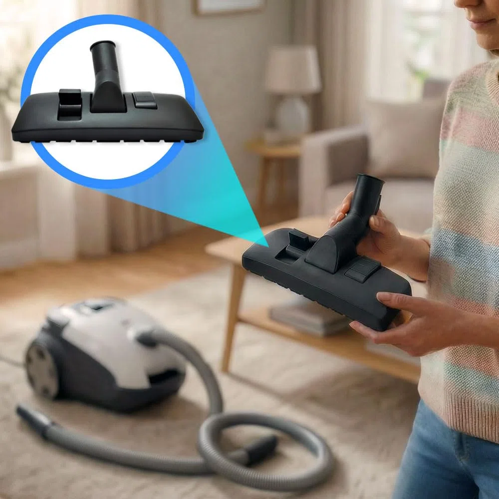 ANAKEL HOME Pack de Tubo Telescópico Aspiradora Ø35 mm Universal con Boquilla | Repuesto de Acero Inoxidable Ajustable 565–940 mm | Accesorios Compatibles Bosch, Rowenta, Philips, AEG, Siemens...