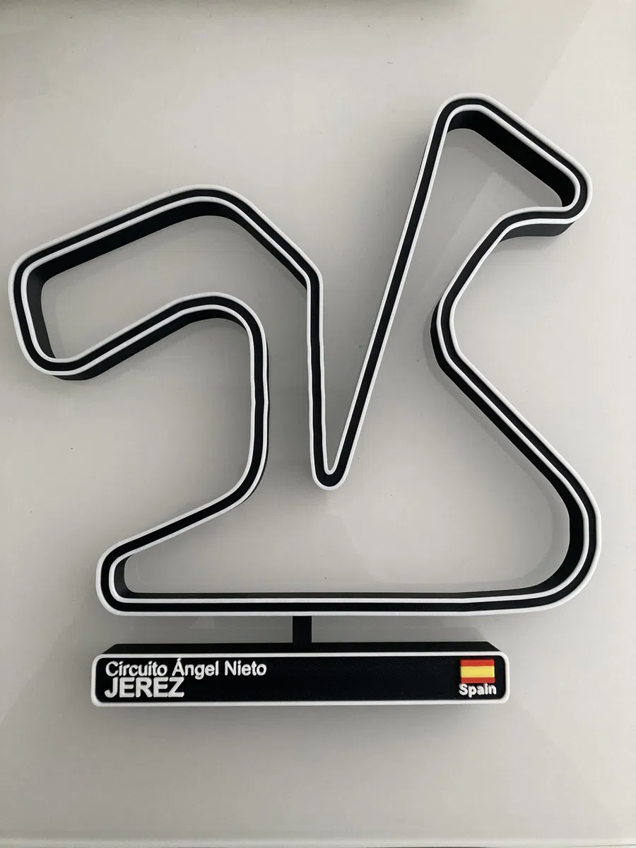 Circuito de Jerez, Maqueta de Circuito de Carreras 3D, Decoración de Automóviles