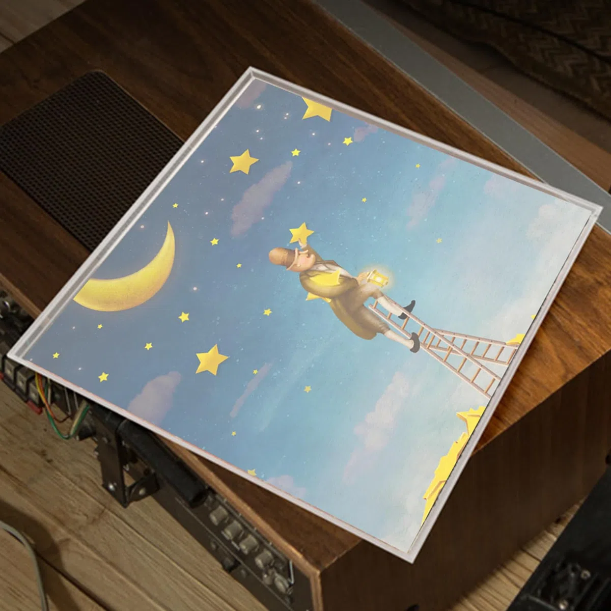 para álbum de acrílico – Vitrina transparente para discos de vinilo, soporte para tarjetas de fotos de vinilo, presentación segura, soporte de exhibición de discos, soporte de pared de acrílico