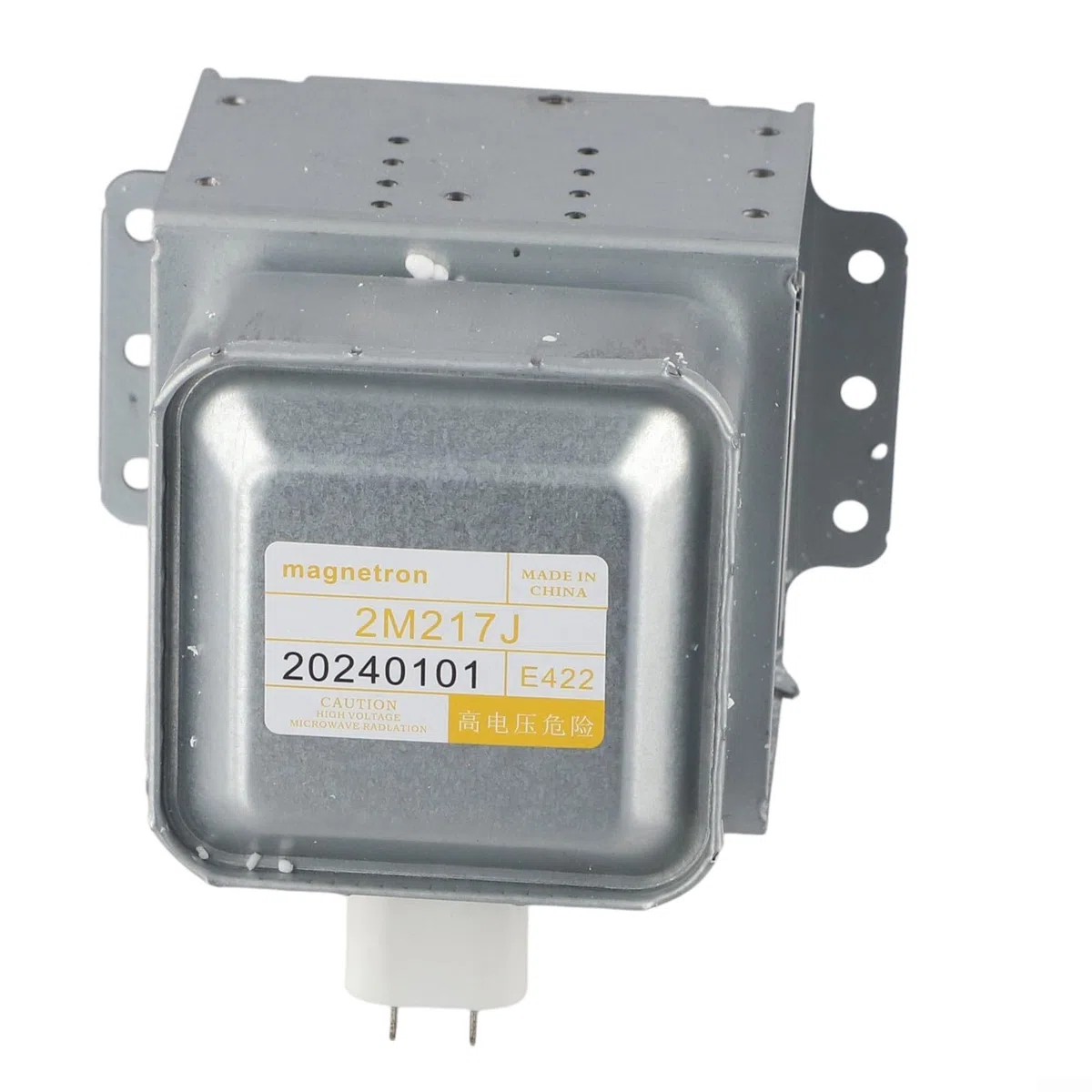Magnetrón de horno microondas 2M217J para modelo Midea, pieza de repuesto que funciona a 2456 MHz con salida de potencia de 580 W compatible con potencia de microondas de 500 700 W