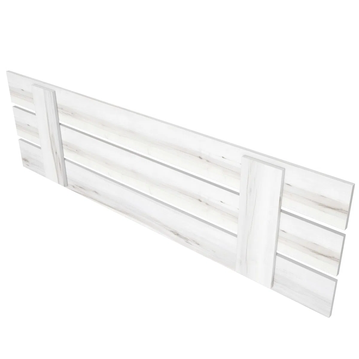 Miroytengo Cabecero para Somier 135 cm o 150 cm Cabezal Cama Matrimonio Moderno Lucca en Blanco Albo