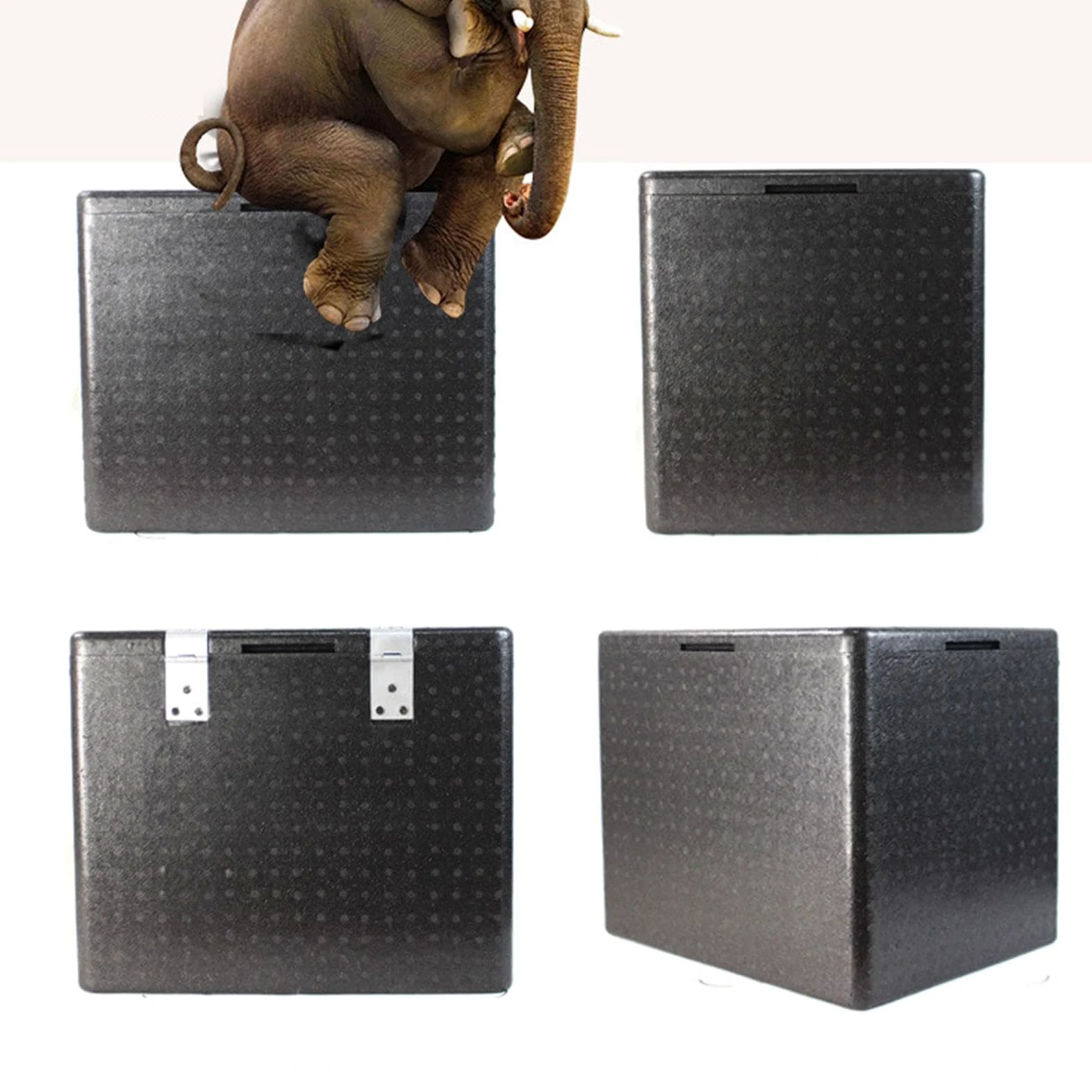 Caja Aislante Portátil Caja Térmica de Comida Recipiente Aislado para Alimentos Caja para Transporte Refrigerado Función Resistente a La Deformación D, 43 L