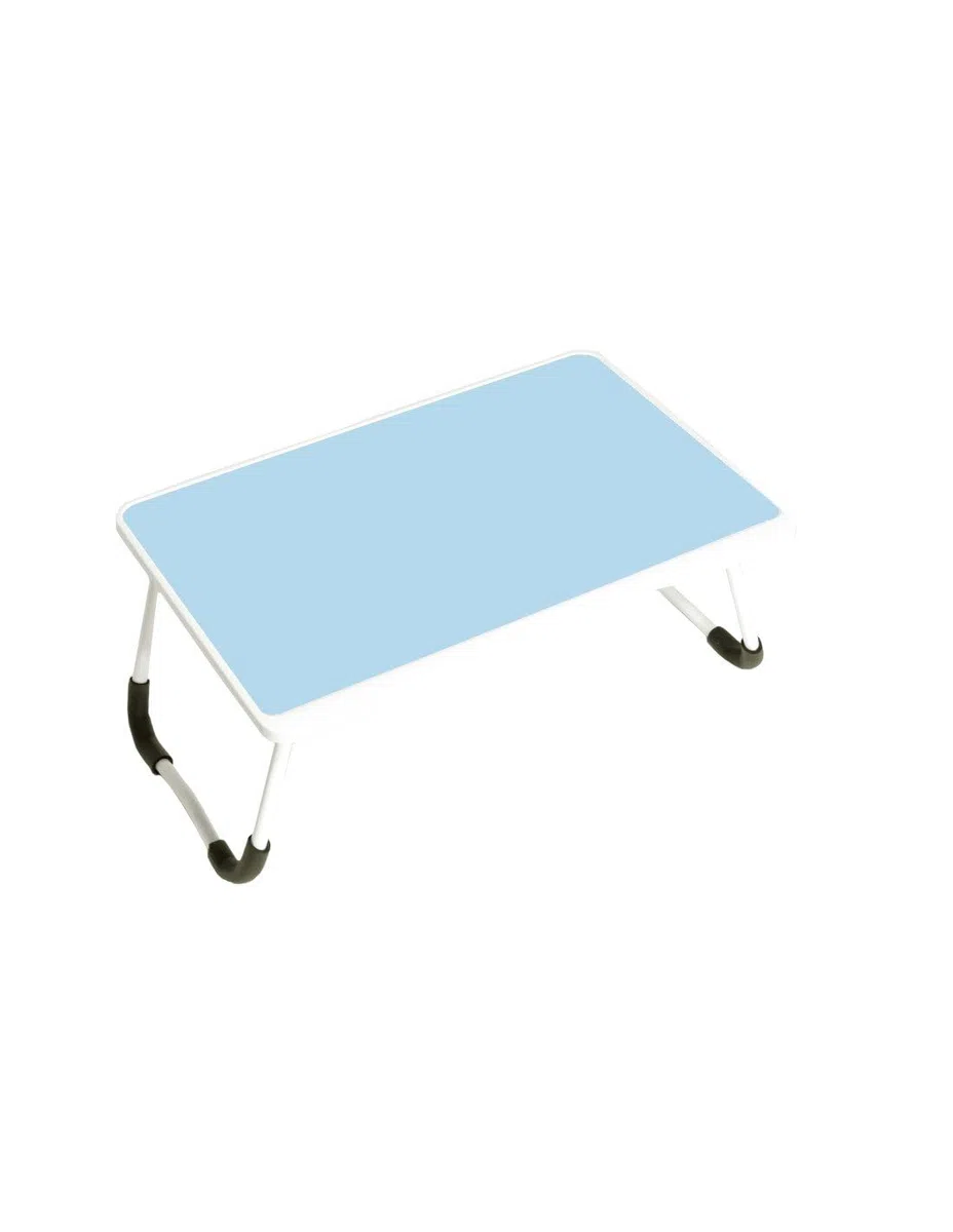 JARDIN202 - Bandeja para Desayuno | Mesa Plegable para portátil |Seleccione Color | Bandeja abatible (60x40x27 cm) | Simple (Azul)