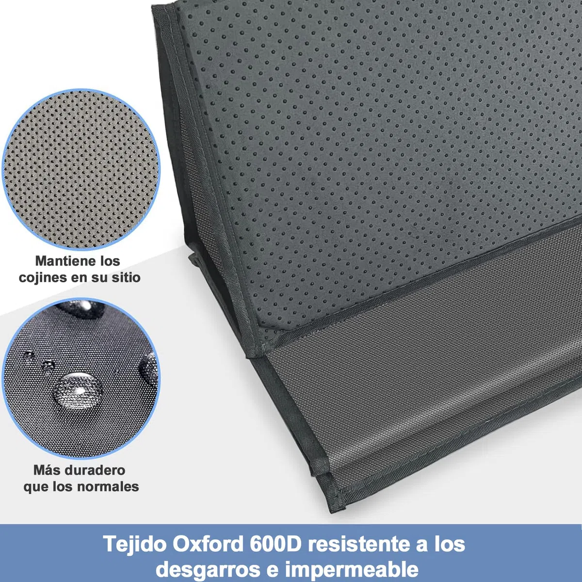 Almohada de Soporte para sofá hundido 167,5x43 cm, Tabla y cojín reparador y Salvador de sofá Plegable con Tela Oxford y tableros de Madera, para la mayoría de sofás de 3 plazas