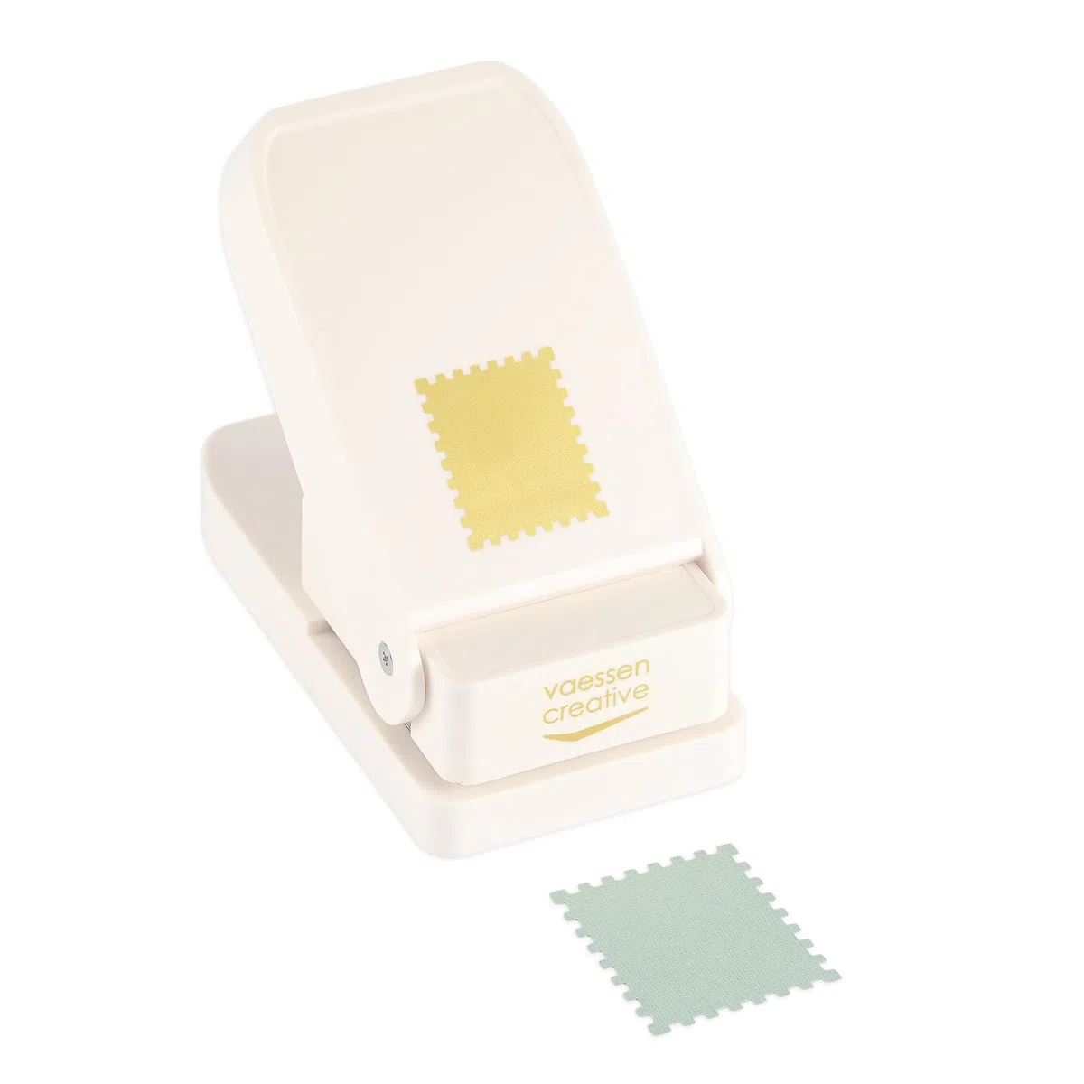 Vaessen Creative Heavy-Duty Perforadora Sello Postal - 5,3 x 6,4 cm - Cortadora y Troqueladora para Manualidades - Tarjetas, Papel Retráctil, DIY, Álbumes de Recortes y Invitaciones