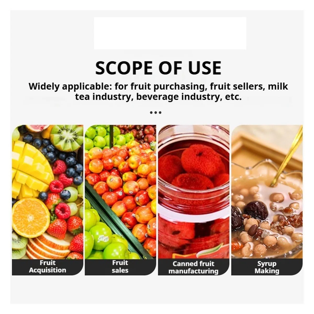 Refractómetro for medir el Contenido de azúcar ATC de Bebidas y jugos de Frutas, 0-93% de sacarómetro