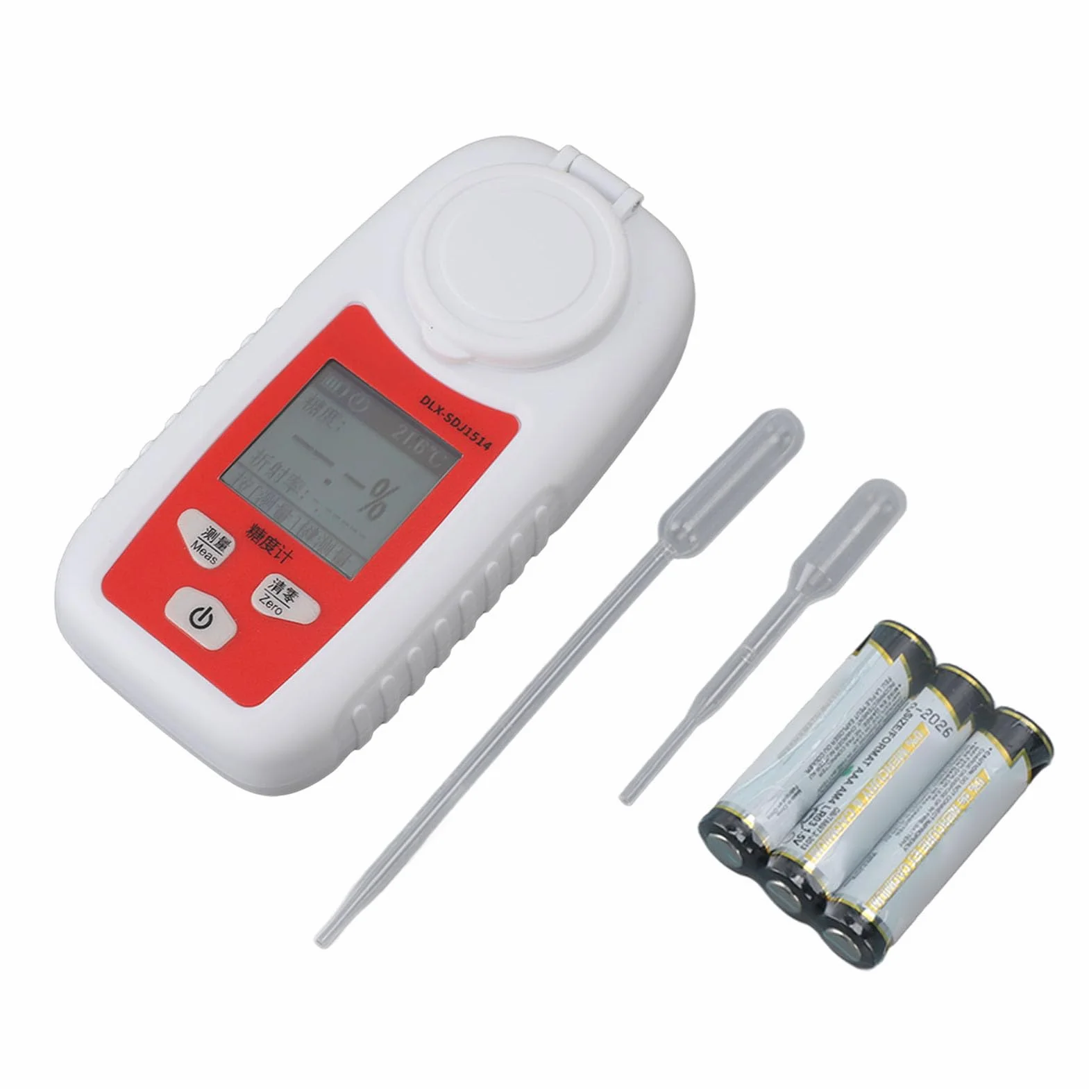 SUNGOOYUE Medidor de Azúcar de Frutas Medición Brix No Destructiva Refractómetro de Azúcar Digital Liviano para Medir el índice de Dulzor en Frutas, Probador de Dulzor Portátil para Entusiastas de
