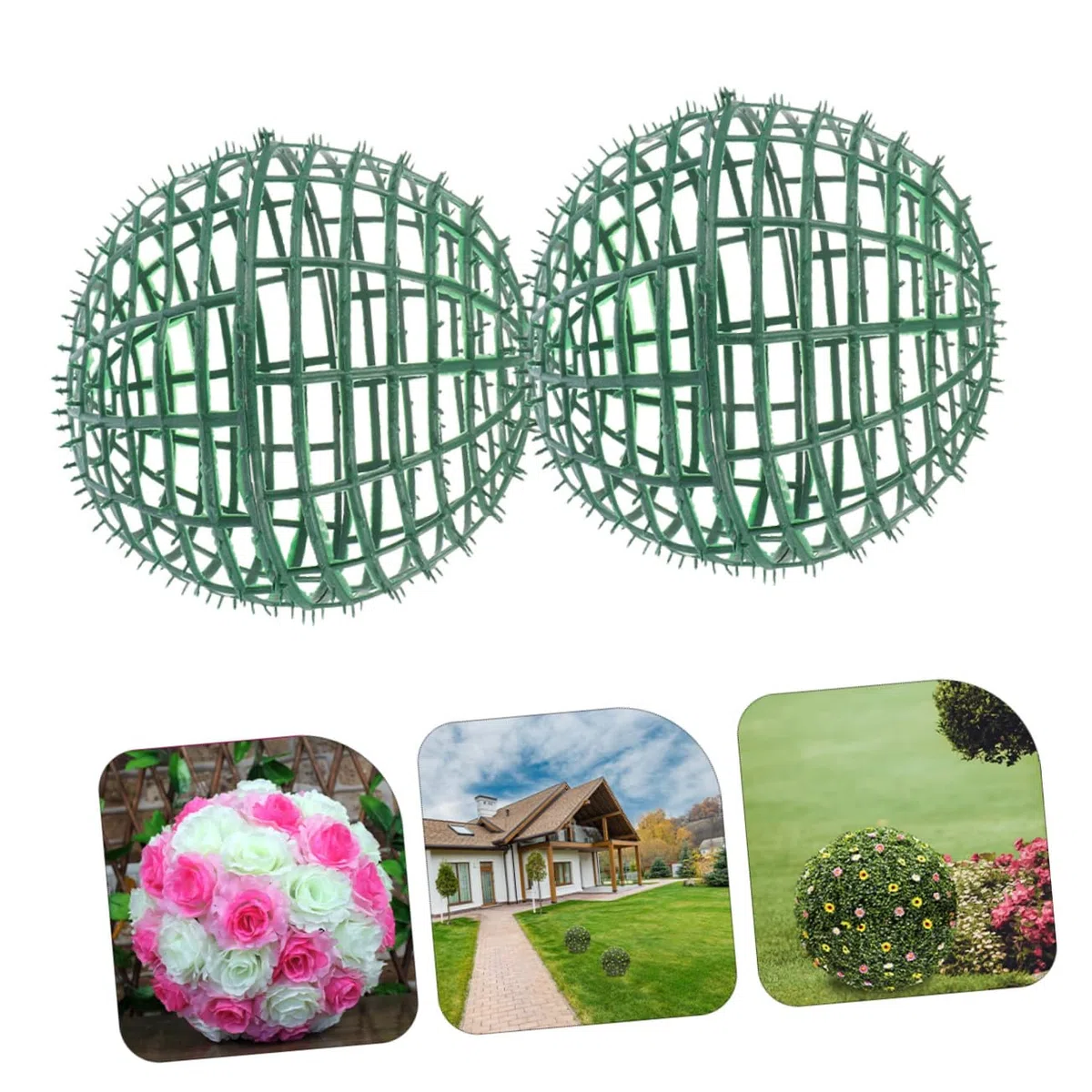 Vaguelly Estante para Bolas de Flores Artificiales de Plástico Abs, 4 Piezas Reutilizables y Fáciles de Montar, Adecuado para Decorar Bodas Hogar