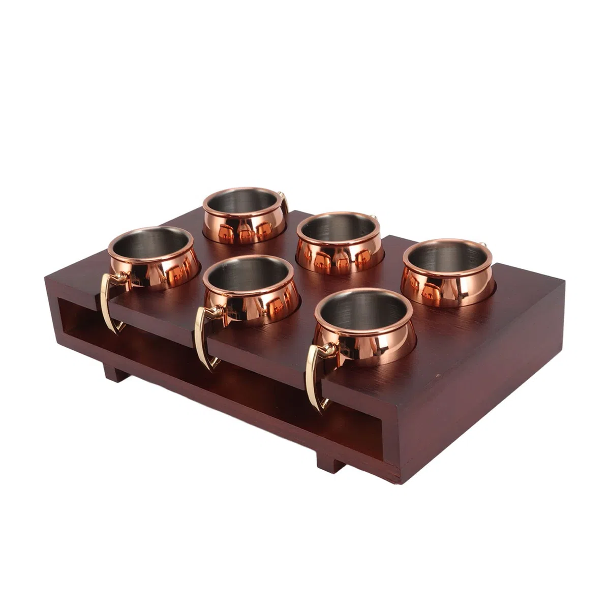 Tazas de Mulas establecidas por corrosión fácil Limpieza fácil de 2 oz Taza de cóctel de Moscú con Barra de Estante