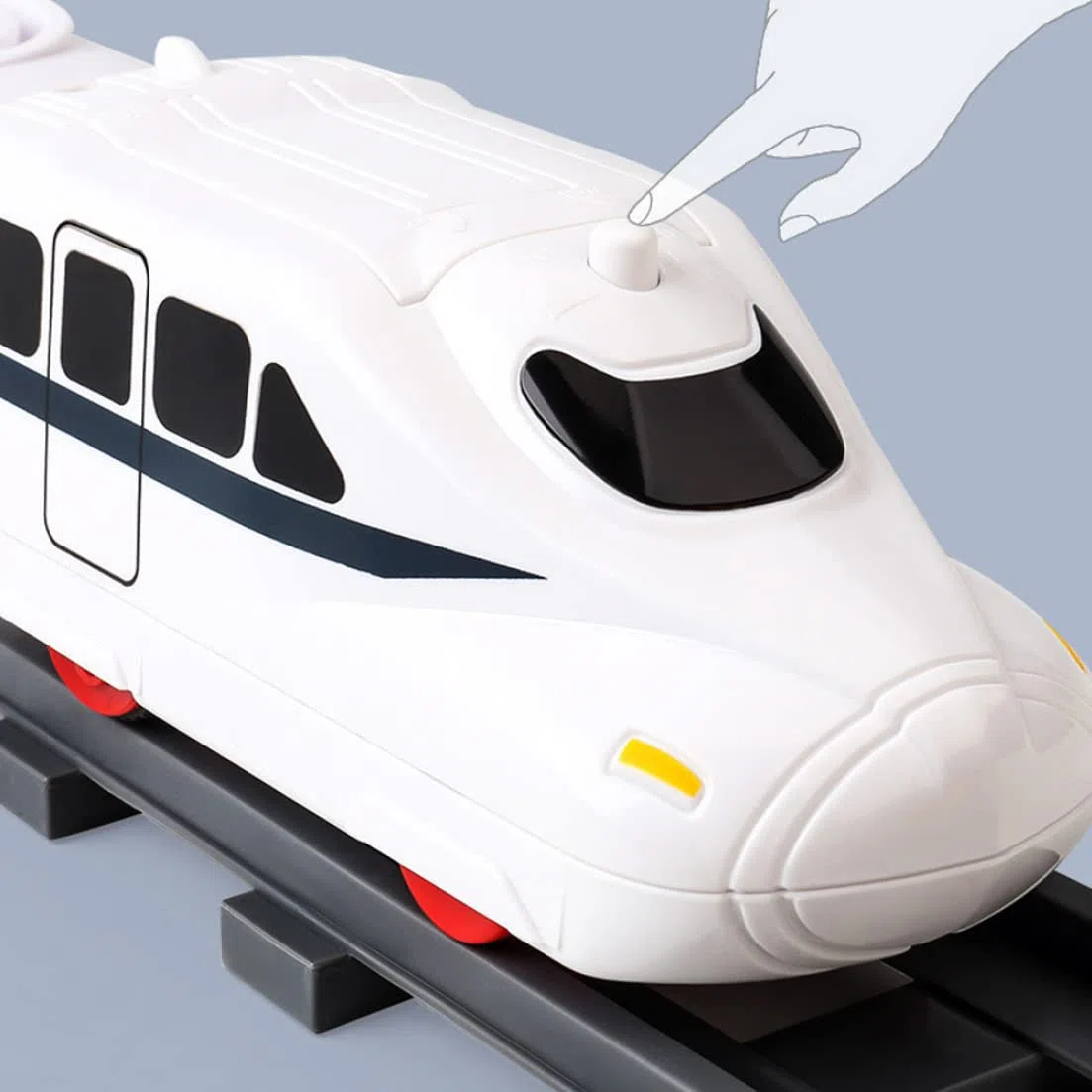 Tren de sushi para mesa de comedor | Juego de máquina rotativa eléctrica de tren de sushi con cinta transportadora de riel, comida y bandeja para servir Mesa alimentada por batería para fiesta, exhib